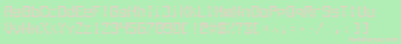 Outaeg Font – Pink Fonts on Green Background