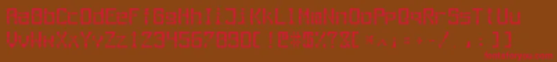 Outaeg Font – Red Fonts on Brown Background