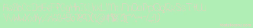 YummahStrawberriez Font – Pink Fonts on Green Background