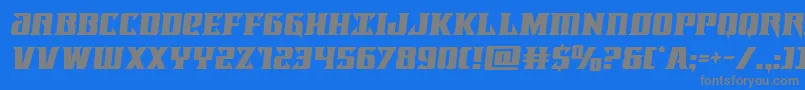 Lifeforcesemital Font – Gray Fonts on Blue Background