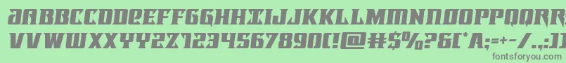 Lifeforcesemital Font – Gray Fonts on Green Background