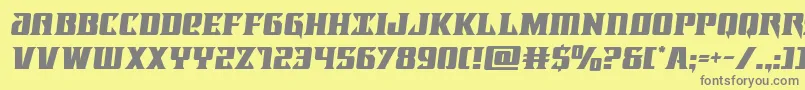 Lifeforcesemital Font – Gray Fonts on Yellow Background