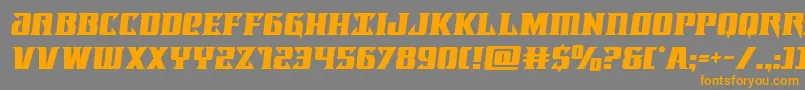 Lifeforcesemital Font – Orange Fonts on Gray Background