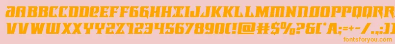 Lifeforcesemital Font – Orange Fonts on Pink Background