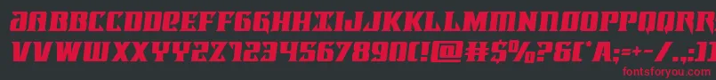 Lifeforcesemital Font – Red Fonts on Black Background