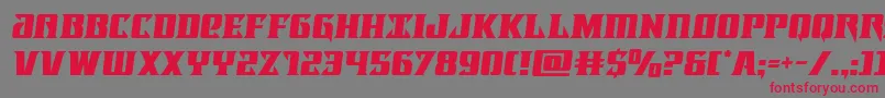 Lifeforcesemital Font – Red Fonts on Gray Background