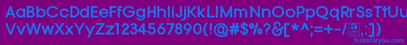 TypoGotikaBoldDemo Font – Blue Fonts on Purple Background