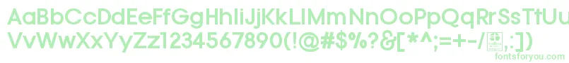 TypoGotikaBoldDemo Font – Green Fonts on White Background