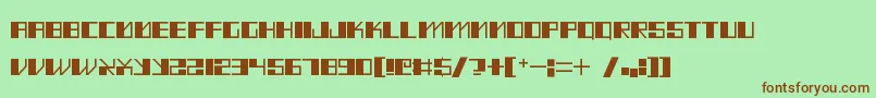 MadMeka Font – Brown Fonts on Green Background