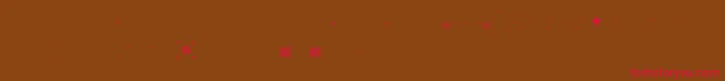 Pfornmtreasures3Layer6 Font – Red Fonts on Brown Background