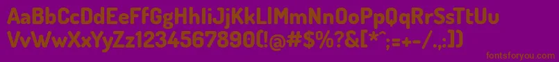 DosisExtrabold Font – Brown Fonts on Purple Background