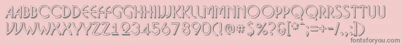 Bosan14 Font – Gray Fonts on Pink Background