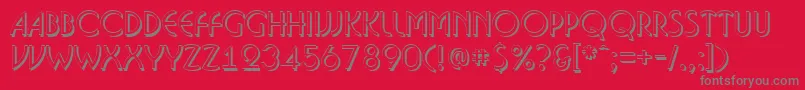 Шрифт Bosan14 – серые шрифты на красном фоне