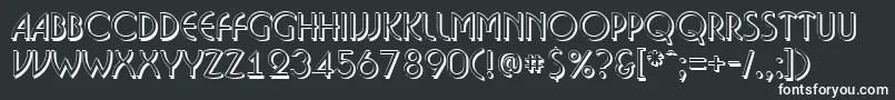 Шрифт Bosan14 – белые шрифты