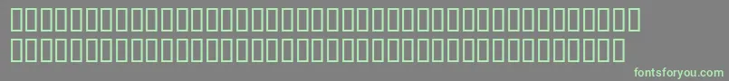HeaveneticamonoBoldsh Font – Green Fonts on Gray Background