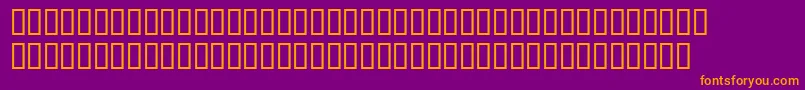 HeaveneticamonoBoldsh Font – Orange Fonts on Purple Background