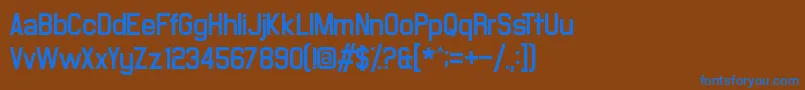 More about MilestoneOne Font MilestoneOne Font – Blue Fonts on Brown Background