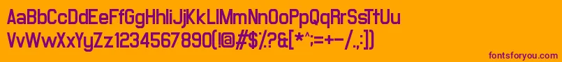 MilestoneOne Font – Purple Fonts on Orange Background