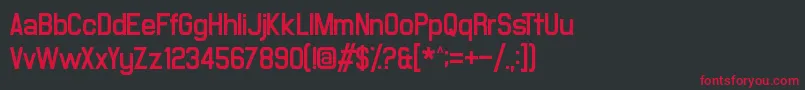 MilestoneOne Font – Red Fonts on Black Background