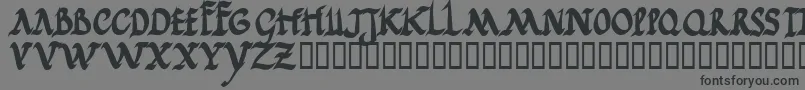 Jgjrrb Font – Black Fonts on Gray Background