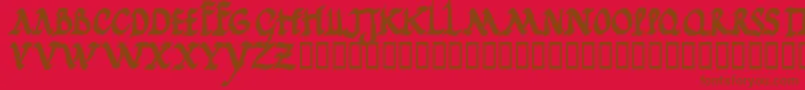Jgjrrb Font – Brown Fonts on Red Background