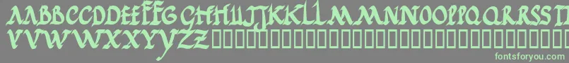 Jgjrrb Font – Green Fonts on Gray Background