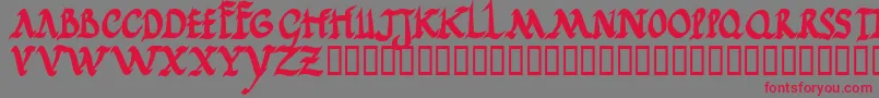 Jgjrrb Font – Red Fonts on Gray Background