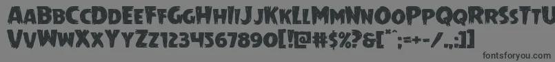Mrsmonsterexpand Font – Black Fonts on Gray Background