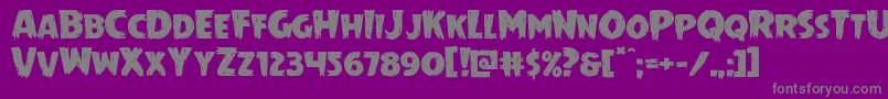 Шрифт Mrsmonsterexpand – серые шрифты на фиолетовом фоне
