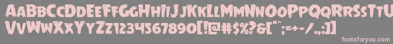 Шрифт Mrsmonsterexpand – розовые шрифты на сером фоне