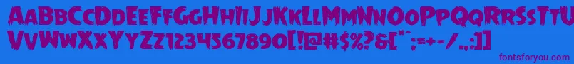 Mrsmonsterexpand-fontti – violetit fontit sinisellä taustalla