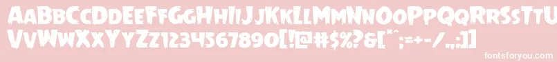 Mrsmonsterexpand Font – White Fonts on Pink Background