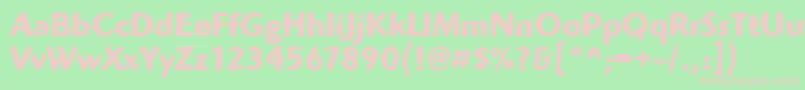 HighlanderItcTtBold Font – Pink Fonts on Green Background