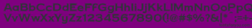 CopperPennyDtp-fontti – mustat fontit violetilla taustalla