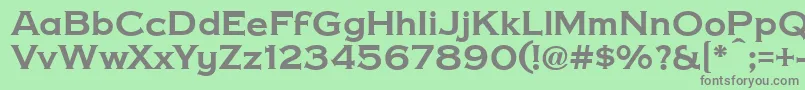 CopperPennyDtp Font – Gray Fonts on Green Background
