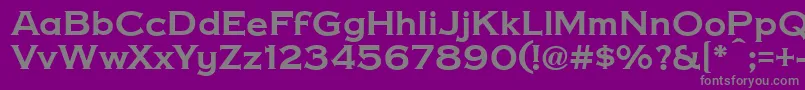 CopperPennyDtp Font – Gray Fonts on Purple Background