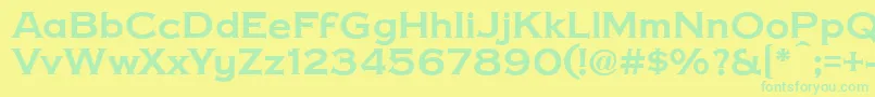CopperPennyDtp Font – Green Fonts on Yellow Background