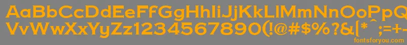 CopperPennyDtp Font – Orange Fonts on Gray Background