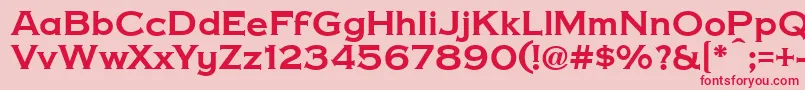 CopperPennyDtp Font – Red Fonts on Pink Background