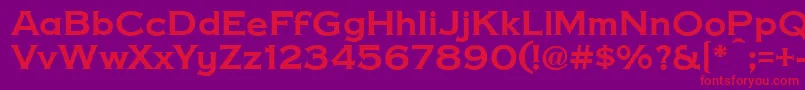 CopperPennyDtp Font – Red Fonts on Purple Background