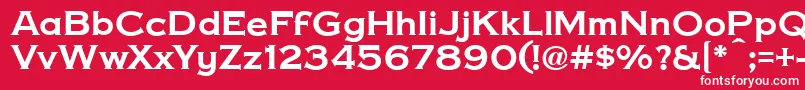 CopperPennyDtp Font – White Fonts on Red Background