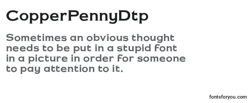 Шрифт CopperPennyDtp (95130)