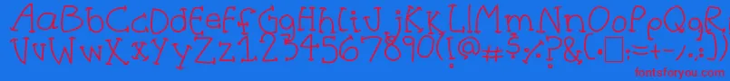 More about HalfCurve Font HalfCurve Font – Red Fonts on Blue Background