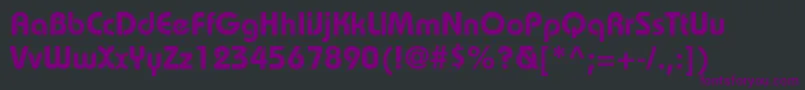 フォントItcBauhausLtDemi – 黒い背景に紫のフォント