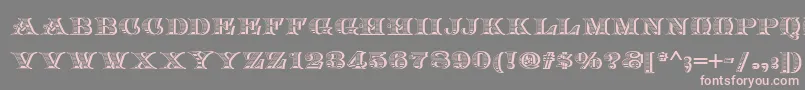 Arkadia Font – Pink Fonts on Gray Background