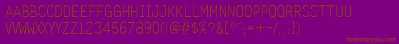 Zomnk Font – Brown Fonts on Purple Background