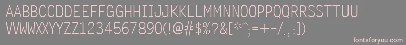 Zomnk Font – Pink Fonts on Gray Background