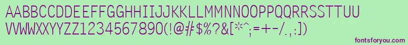 Zomnk Font – Purple Fonts on Green Background