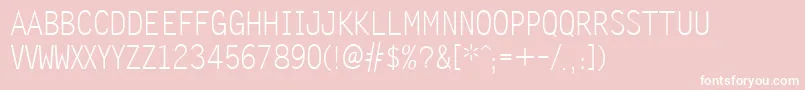Zomnk Font – White Fonts on Pink Background