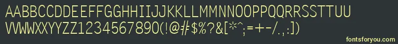 Zomnk Font – Yellow Fonts on Black Background